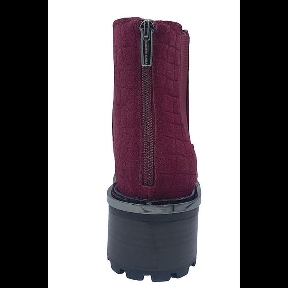 Vince Camuto Suede Chelsea Boots Kelivena Fire Brick - Wide - Picture 4 of 5